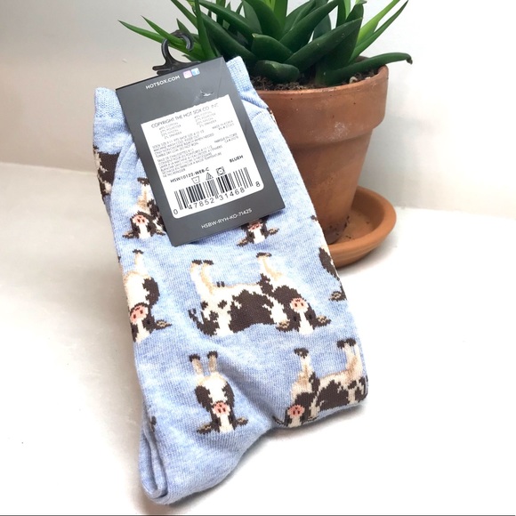 🆕 HOT SOX Cows Socks -blue - gift - Picture 2 of 7